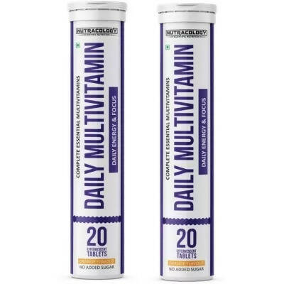 Nutracology Daily Multivitamin Effervescent Tablets With Vitamins & Minerals For Men & Women - Distacart