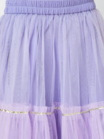 Thumbnail for Lil Drama Girls Choli Ghaghra With Dupatta Set - Lavender - Distacart