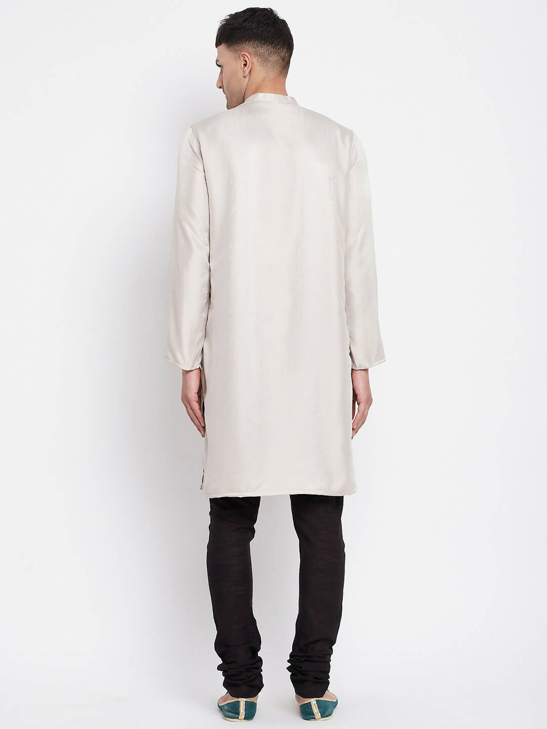 Even Apparels Beige Rayon Men's Sherwani Kurta With Open Front - Distacart