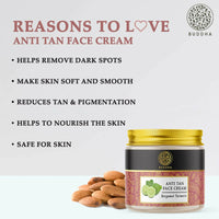 Thumbnail for Buddha Natural Anti Tan Face Cream - For Skin Glow, Removing Tan & Dark Spots - Distacart