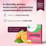 Thumbnail for Velbiom Lactogut Kidz Probiotics Powder Sachets - Orange Flavor - Distacart