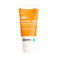 Thumbnail for The Derma Co Pure Zinc Matte Sunscreen Gel for Sensitive Skin