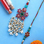 Thumbnail for Soothing Floral Lumba Rakhi Set of 2
