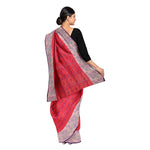 Thumbnail for Exclusive Collection 100% Pure Cotton Red Tant Saree With Hand Weaving Work - Distacart