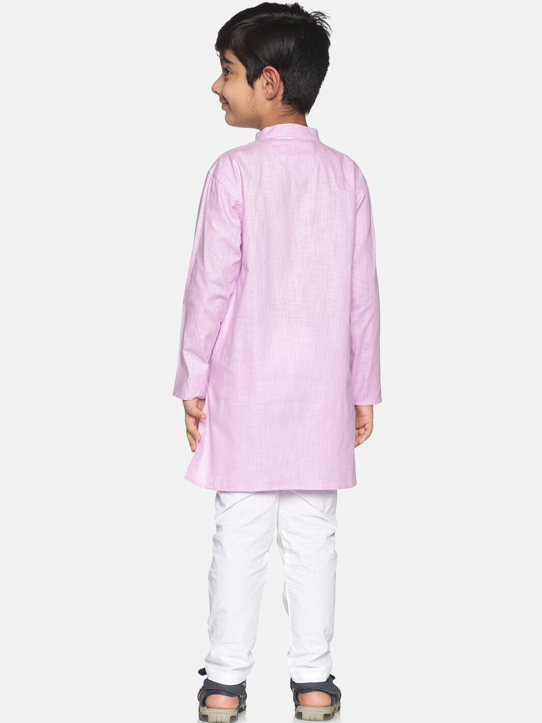 Sethukrishna Boys Purple Pure Cotton Kurta with Pyjamas - Distacart
