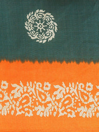Thumbnail for Saree Mall Green & Beige Printed Saree - Distacart