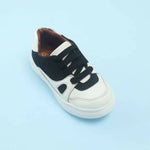 Thumbnail for Tiny Bugs Boys Lace Up Casual Shoes - White & Black - Distacart