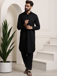 Thumbnail for Sojanya Cotton Linen Kurta With Pyjamas - Distacart