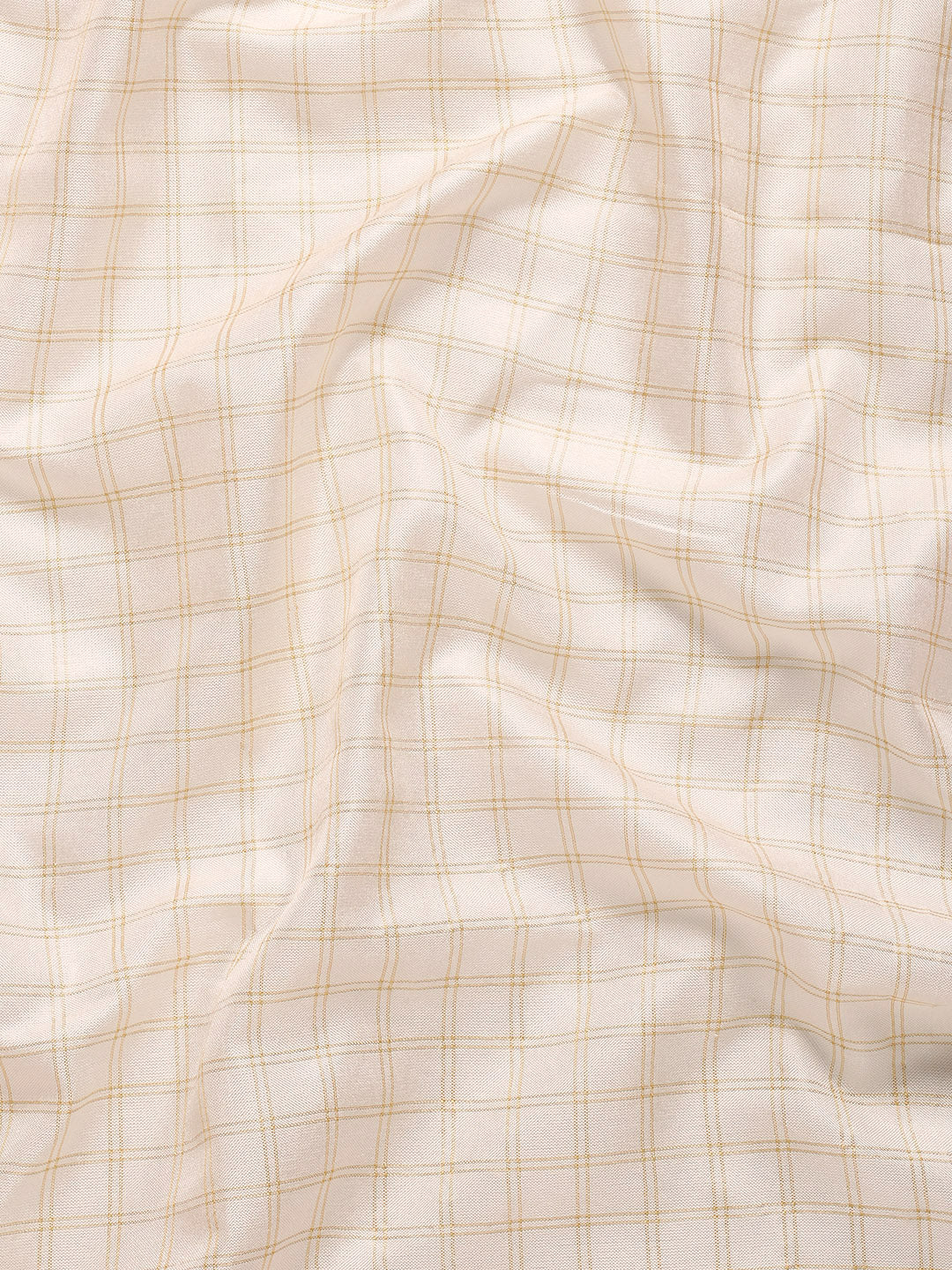 Kalini White & Pink Checked Zari Silk Cotton Saree - Distacart