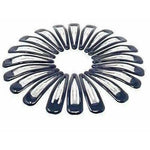 Thumbnail for Black Hair Clips - Pack of 20 Tic Tac Everyday Wear Glossy Black Metal - Distacart