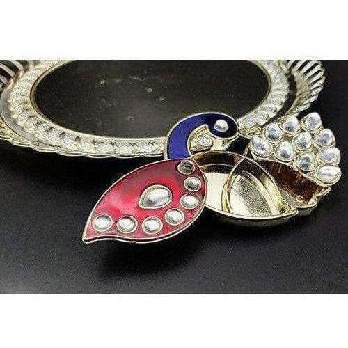 Plastic Peacock Pooja Thali - Distacart