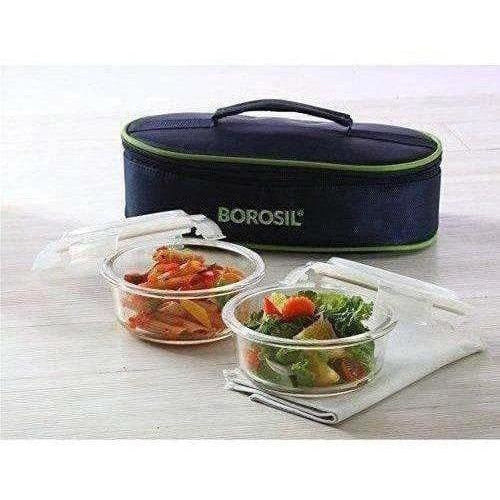 Glass Tiffin Set, 320ml, Set of 2 - Distacart
