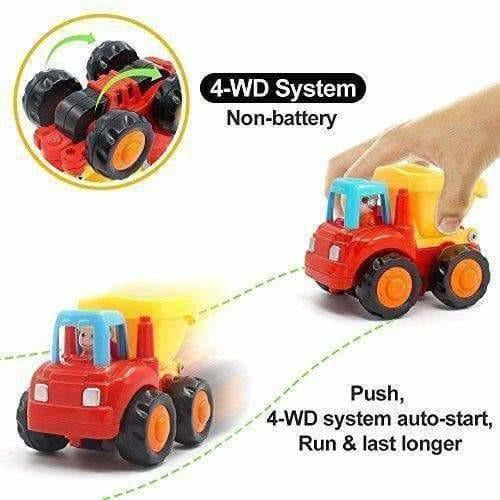 Multi Color - Unbreakable Automobile Car Toys for Kids Set of 4 - Distacart