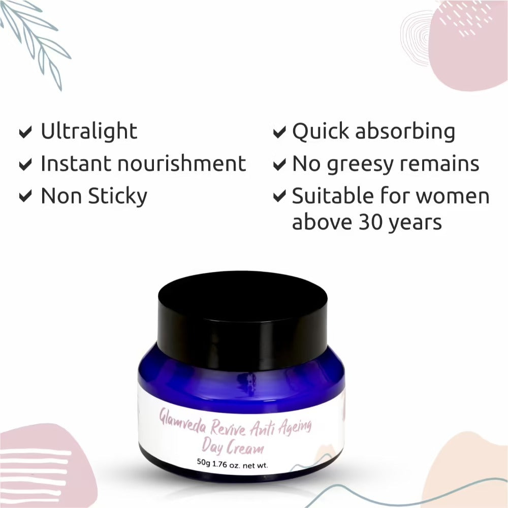 Glamveda Revive Anti Ageing Day Cream - Distacart