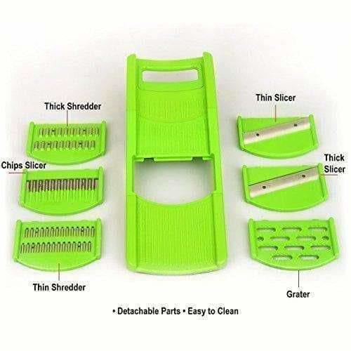 Green Color - Plastic Fruit and Vegetable Juicer Combo Set, 9-Pieces - Distacart