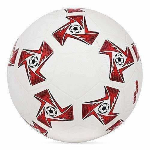 Cosco Roma Foot Ball, Size 5 (White/Red) - Distacart