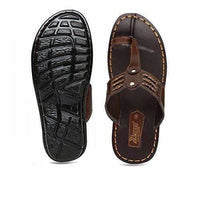 Thumbnail for Men's Brown Flip-Flops - Distacart