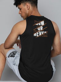 Thumbnail for HRX by Hrithik Roshan Men Typography Printed Rapid-Dry Training Sports T-shirt - Distacart