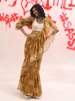 Thumbnail for Tikhi Imli Batik Printed Georgette Saree - Distacart