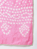 Thumbnail for Khushal K Women Yoke Design Gotta Patti Kurta with Palazzos & Dupatta - Distacart