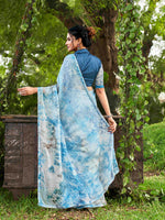 Thumbnail for Tikhi Imli Tie and Dye Chiffon Saree - Distacart
