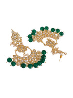 Thumbnail for Shoshaa Green Contemporary Chandbalis Earrings - Distacart