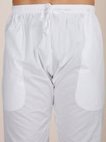 Thumbnail for Manyavar Men Printed Pure Cotton Kurta with Pyjamas - Distacart