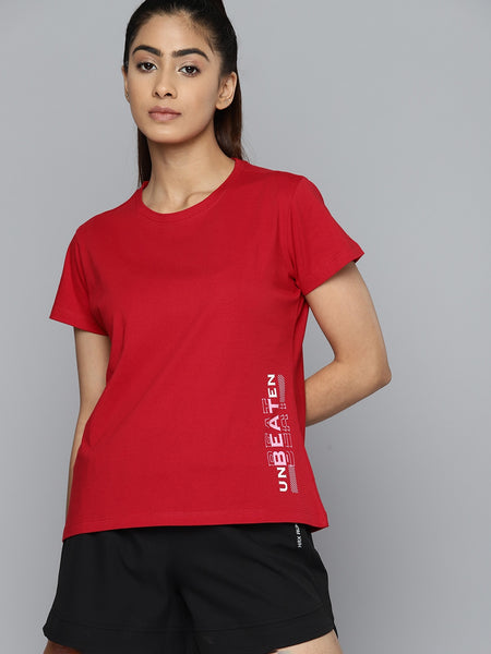 HRX by Hrithik Roshan Typography Printed Bio-Wash Training Sports T-shirt - Distacart