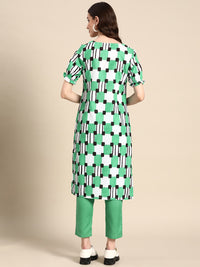 Thumbnail for Sangria Women Printed Kurta with Trousers - Distacart