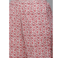 Thumbnail for Wahe-NOOR Women's Pink & White Printed Kurta With Palazzos 5 - Distacart