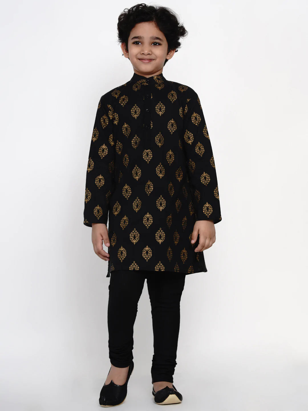 NOZ2TOZ Black Kurta Pyjama Set for Boys - Distacart