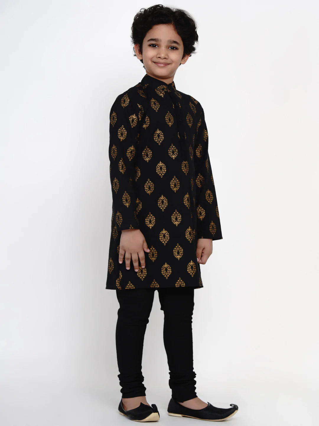 NOZ2TOZ Black Kurta Pyjama Set for Boys - Distacart