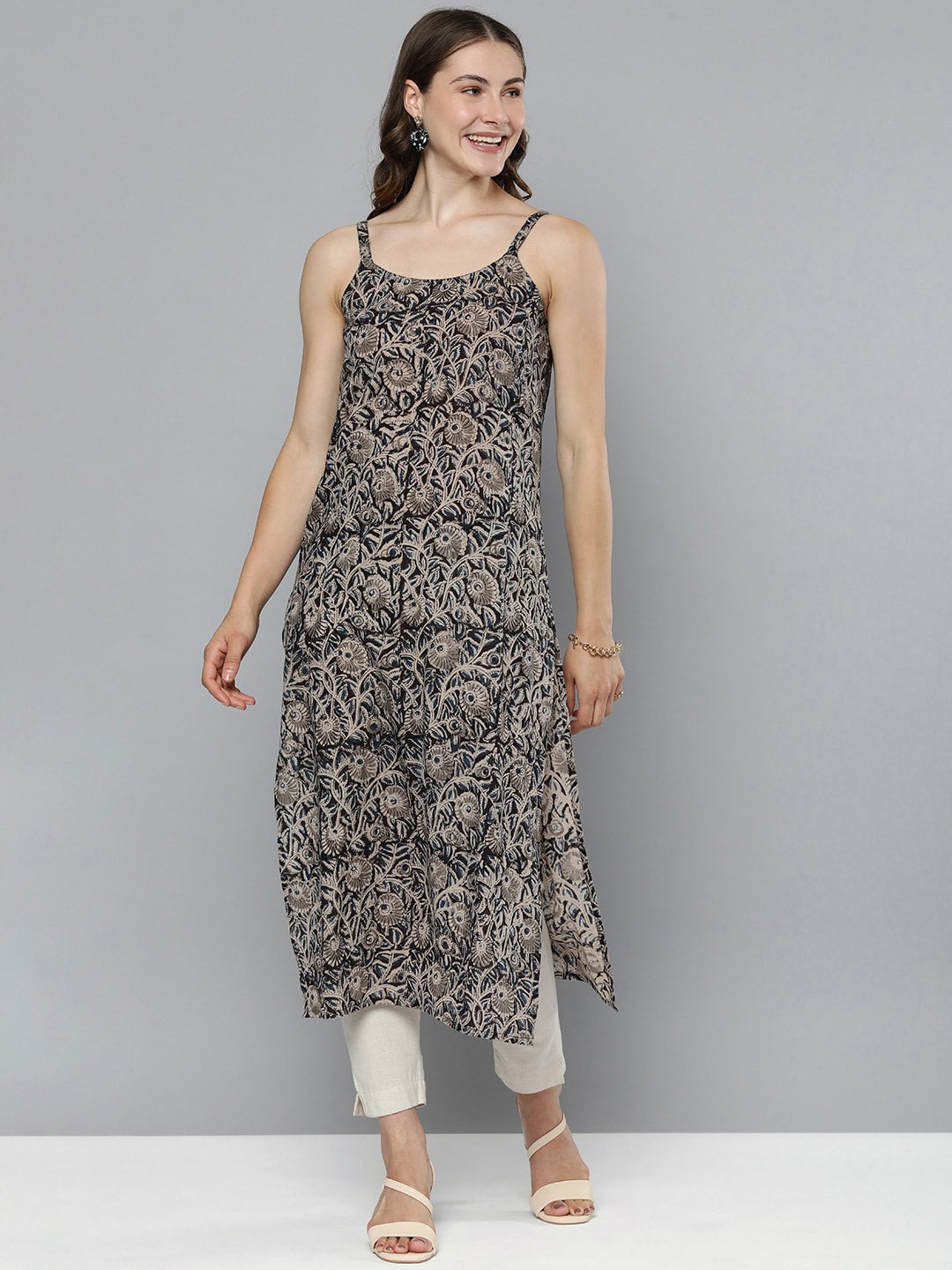 HERE&NOW Floral Printed Kurta - Distacart