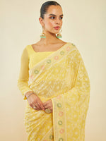 Thumbnail for Soch Ethnic Motifs Embroidered Saree - Distacart