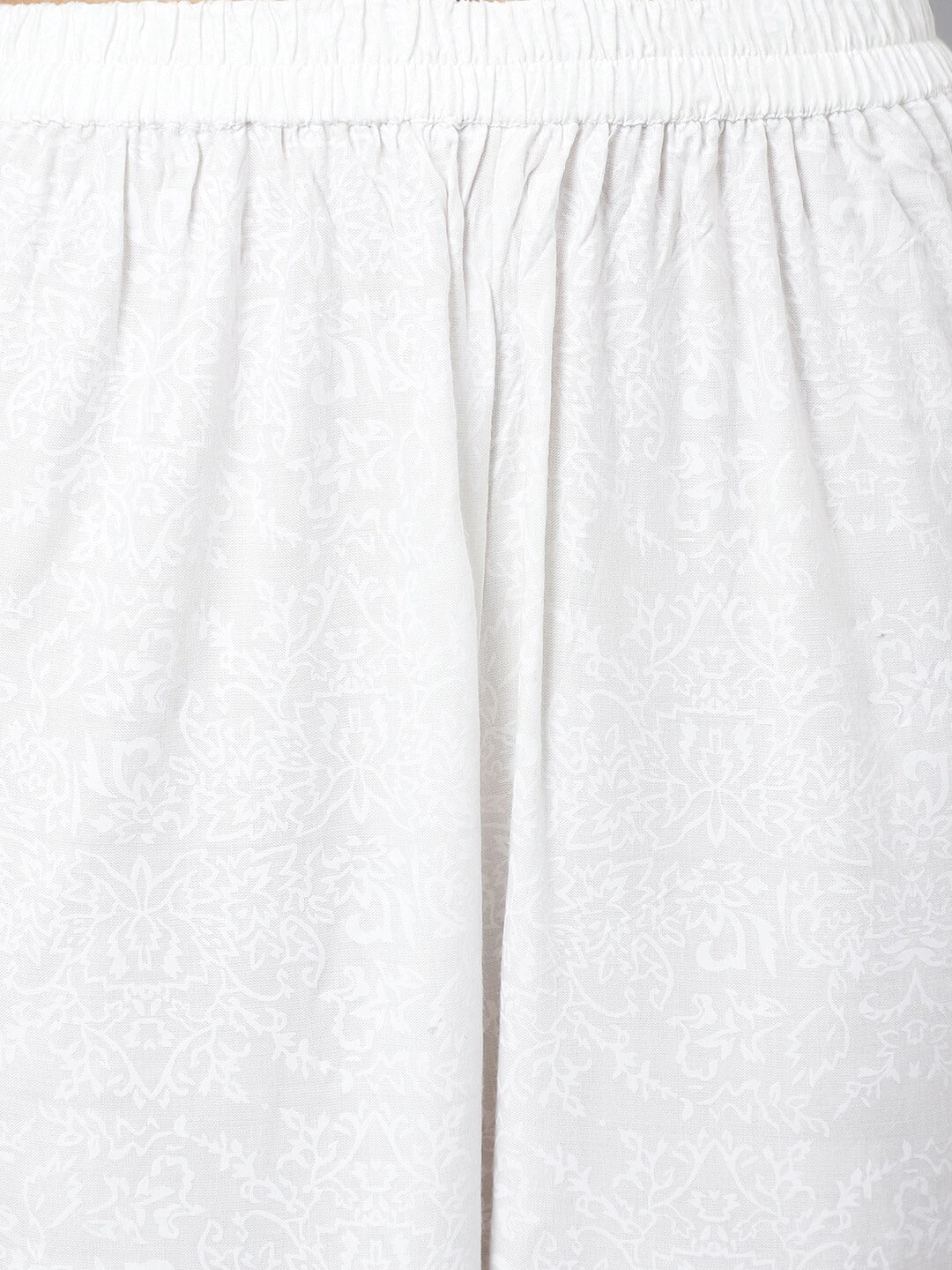 Khushal K Ethnic Motifs Printed Mirror Work Anarkali Kurta with Trousers & Dupatta - Distacart