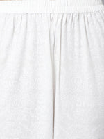 Thumbnail for Khushal K Ethnic Motifs Printed Mirror Work Anarkali Kurta with Trousers & Dupatta - Distacart