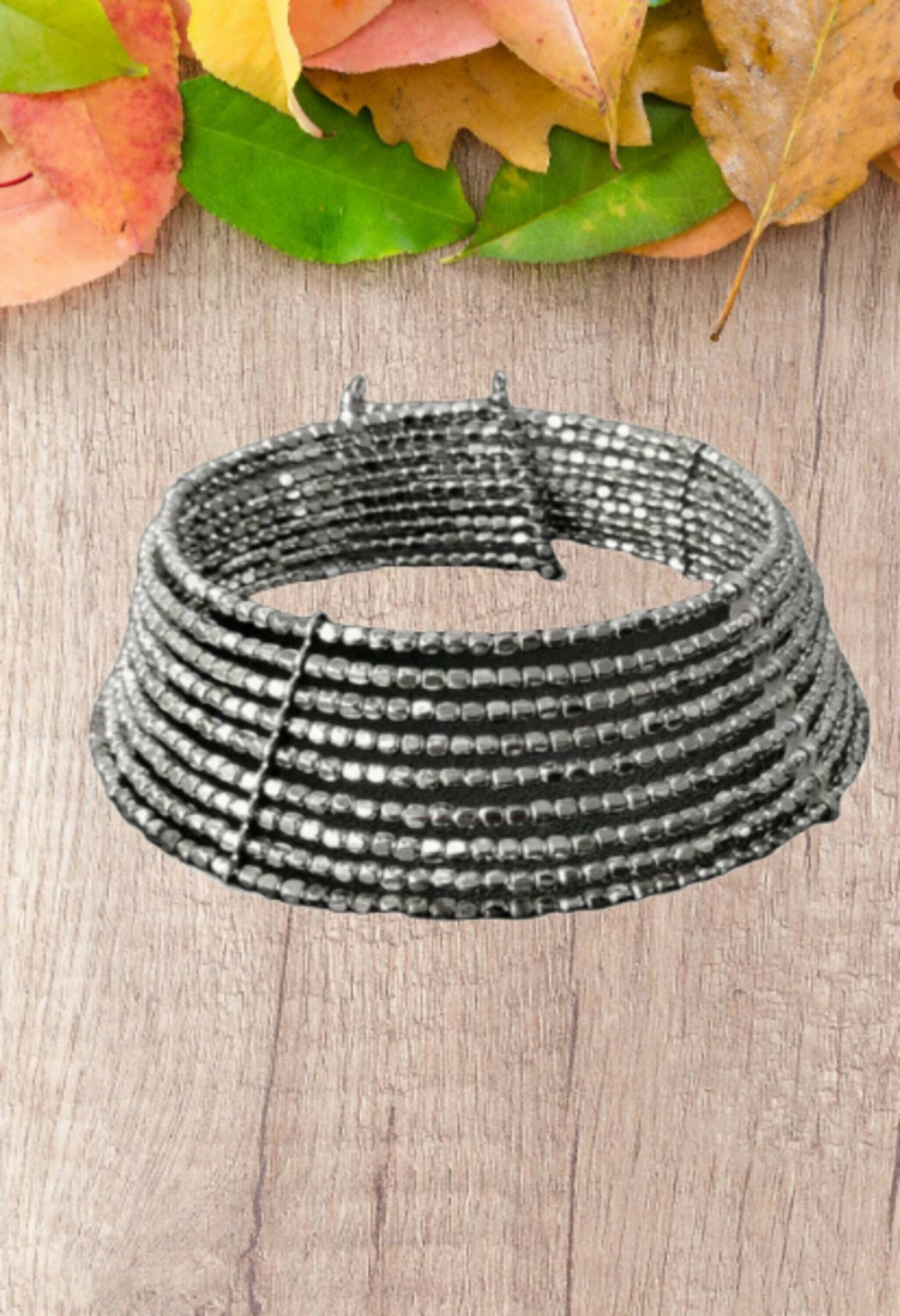 Mominos Fashion Joharkamal Oxidised Beaded work Hasli Design Choker For Women & Girls - Distacart