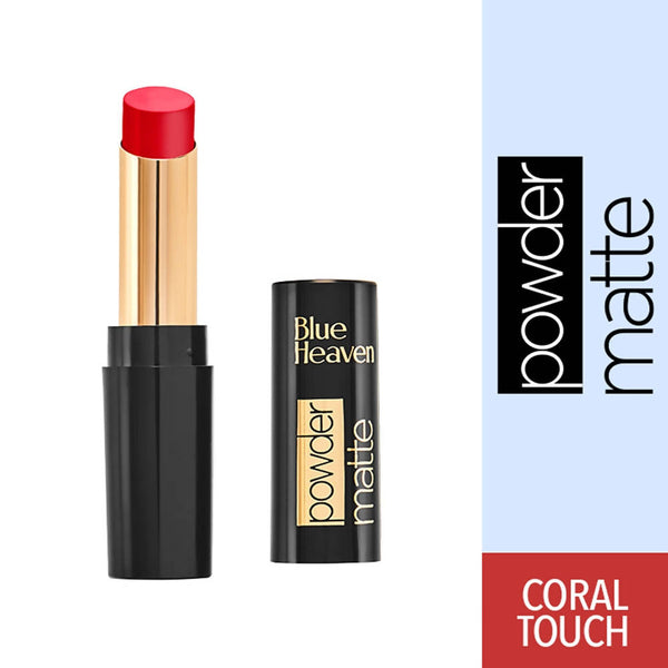Blue Heaven Powder Matte Lipstick Coral Touch 3.5 gm