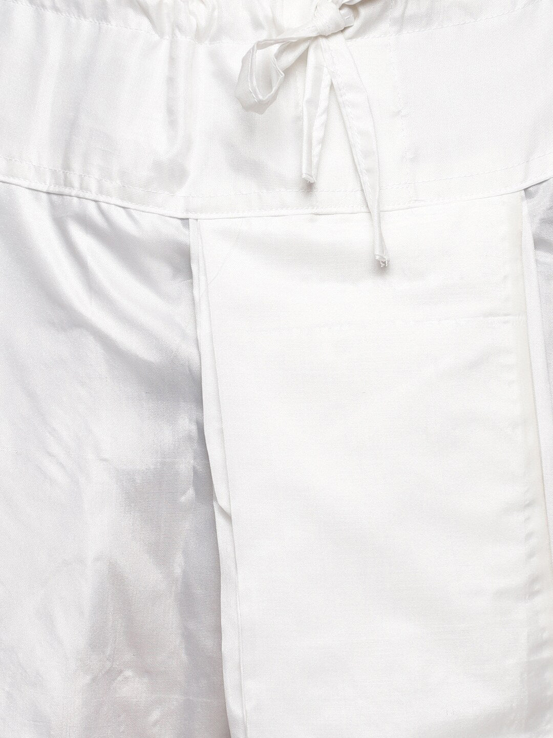 Sethukrishna Men Art Silk Golden & Red Kurta with Dhoti Pants - Distacart