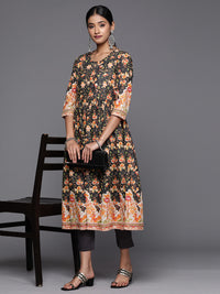 Thumbnail for Biba Women Floral Printed Regular Pure Cotton Kurta Set - Distacart