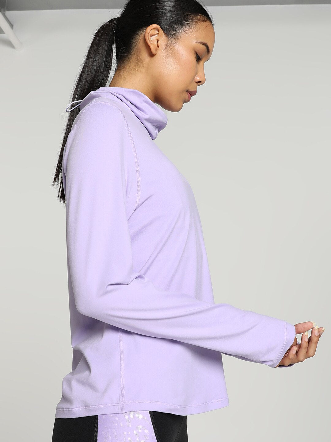 Puma CLOUDSPUN Long Sleeve Running High Neck Sports T-shirt - Distacart