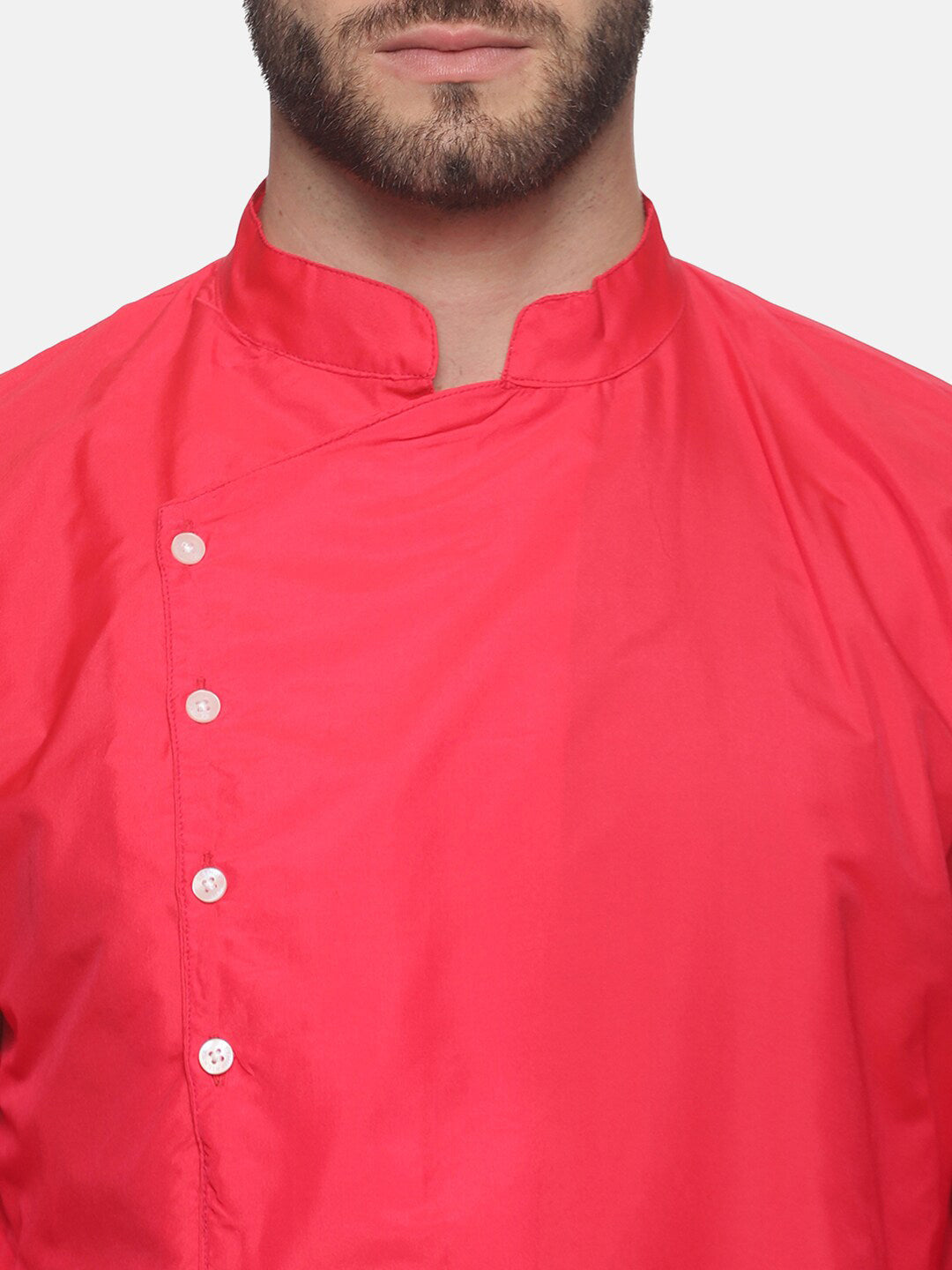 Sethukrishna Mens Rose Angrakha Kurta with Dhoti Pants - Distacart