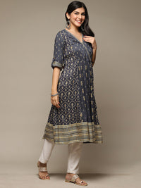 Thumbnail for Biba Ethnic Motifs Printed Anarkali Kurta - Distacart
