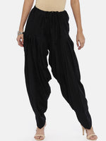 Thumbnail for Souchii Black Solid Patiala - Distacart