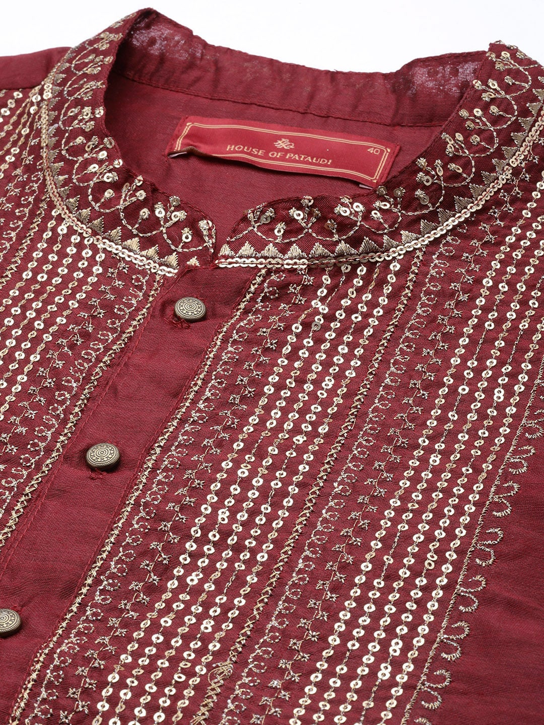 House of Pataudi Men Yoke Design Long Sleeves Jashn Kurta - Distacart
