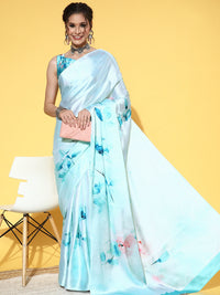 Thumbnail for Saree Mall Floral with Printed Border Saree - Distacart