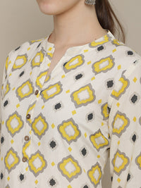Thumbnail for Sangria Printed Cotton Kurta - Distacart