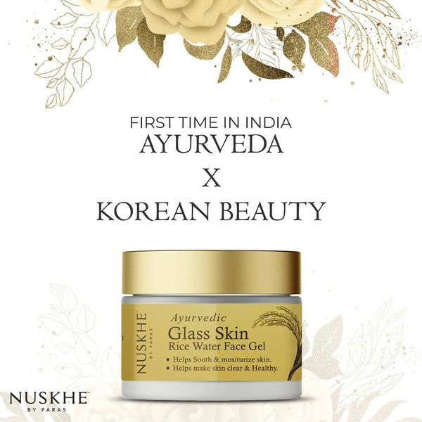 Nuskhe By Paras Ayurvedic Glass Skin Rice Water Face Gel - Distacart