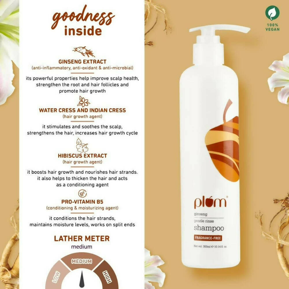 Plum Ginseng Gentle Rinse Shampoo - Distacart