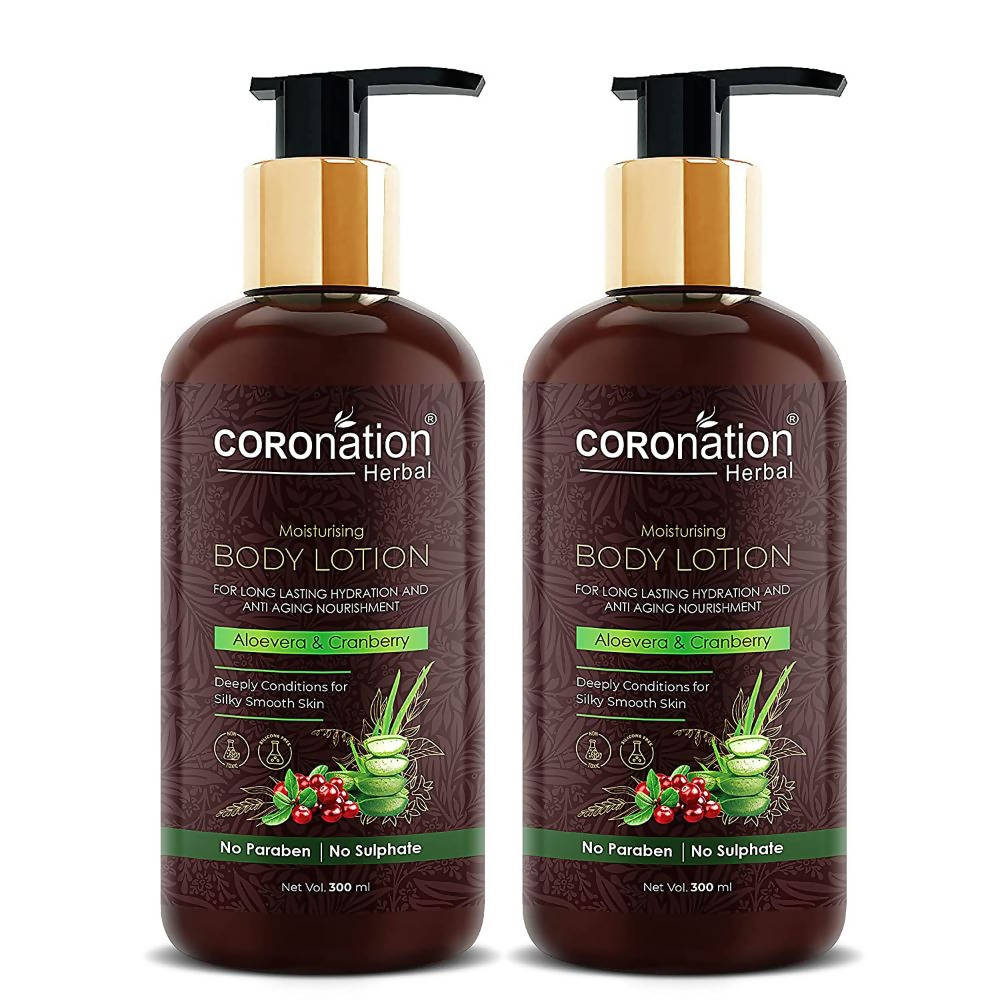 Coronation Herbal Aloevera & Cranberry Body Lotion - Distacart